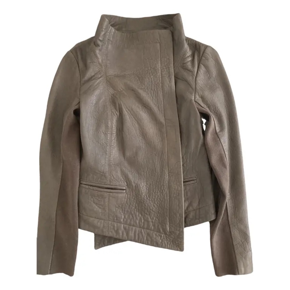 7 For All Mankind Women’s Leather Moto Jacket Size M